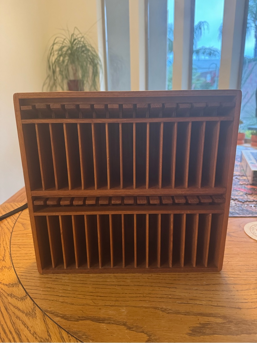 Teak cassette tape holder- kalmar designs